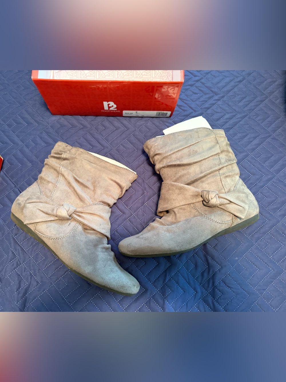 R2 Footwear Boots - Domino Grey Sz 10